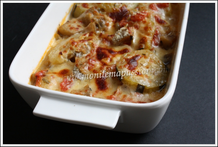Gratin de courgette et aubergine au parmesan – Parmesan zucchini and eggplant gratin